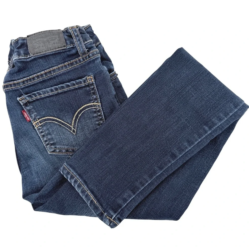 Levi's 710 Super Skinny Jeans Kids Size 10 Reg Blue Performance Stretch‎